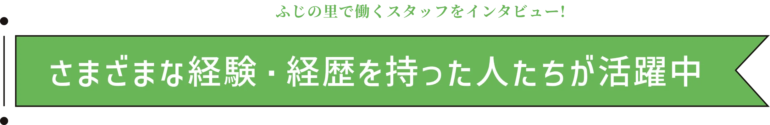 さまざまな経験・経歴を持った人たちが活躍中